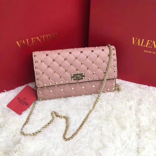 Originální kožená crossbody kabelka Valentino 38020 růžová
