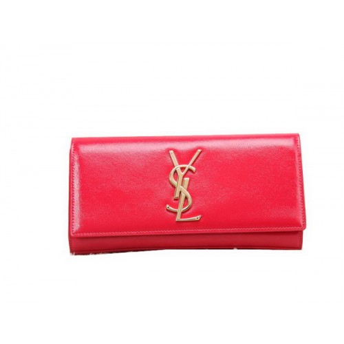 Klasická monogramovaná psací kabelka YSL z lakované kůže Y8909 červená