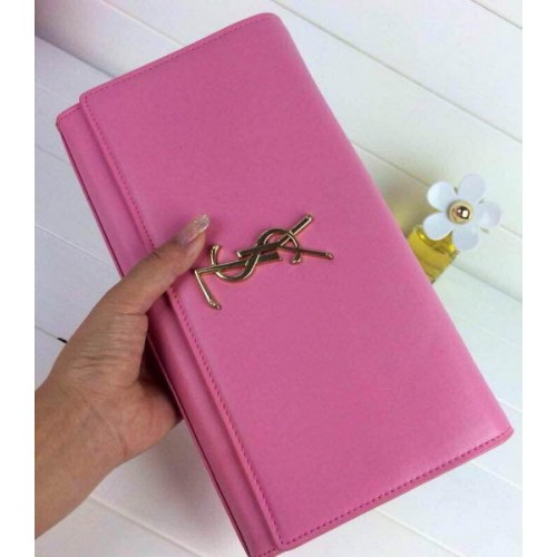 Klasická monogramová psaníčka Yves Saint Laurent 30210 růžová