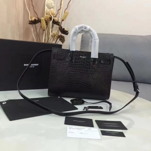Klasická taška Yves Saint Laurent Sac De Jour Y398710 Černá