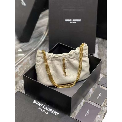 Yves Saint Laurent GABY PROŠÍVANÁ JEHNĚČÍ KŮŽE 581632 BÉŽOVÁ
