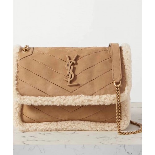 Yves Saint Laurent V KAŠMÍRU A HLADKÉ KŮŽI Y533037 hnědá