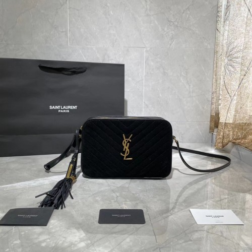 Yves Saint Laurent V SEMIŠI A HLADKÉ KŮŽI Y520534E černá