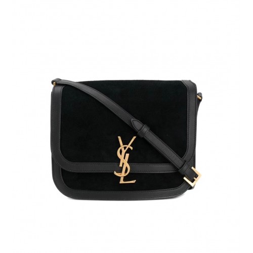 Yves Saint Laurent V SEMIŠI A HLADKÉ KŮŽI Y535025E Černá