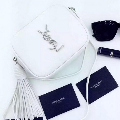 Yves Saint Lauren Monogram Blogger Bag Y16SS Bílá