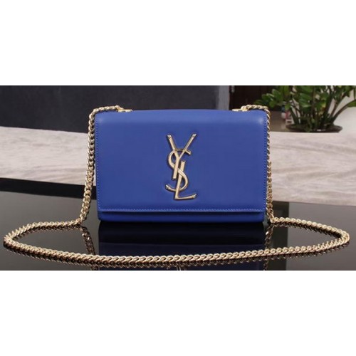 Kabelka přes rameno Yves Saint Laurent Monogram 1311228 modrá