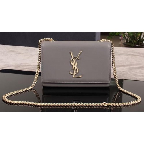 Kabelka přes rameno Yves Saint Laurent Monogram 1311228 šedá
