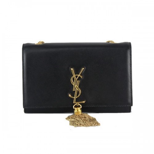 Kabelka přes rameno Yves Saint Laurent Monogram 66016 Černá