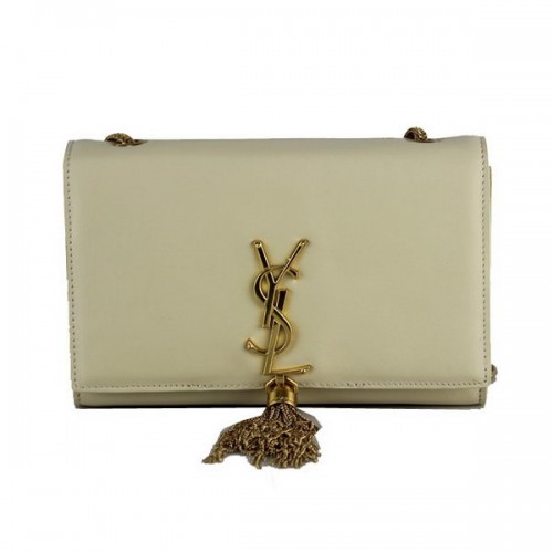 Kabelka přes rameno Yves Saint Lauren Monogram 66016 Off White