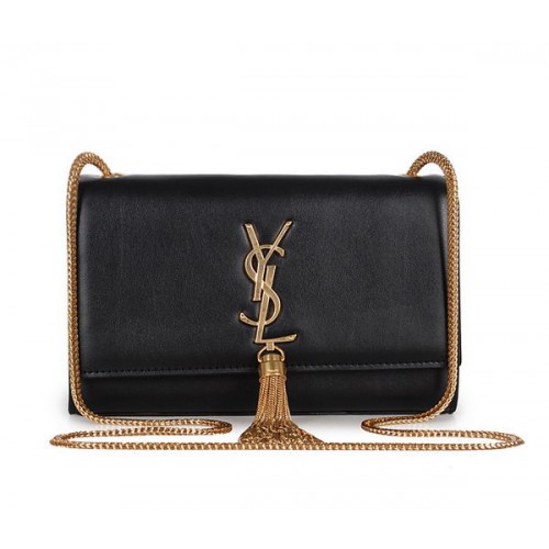 Mini kabelka přes rameno Yves Saint Lauren Monogram 326076 Černá
