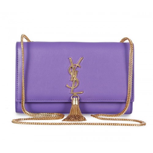 Yves Saint Laurent Mini Monogram Crossbody ramenní taška 326076 fialová